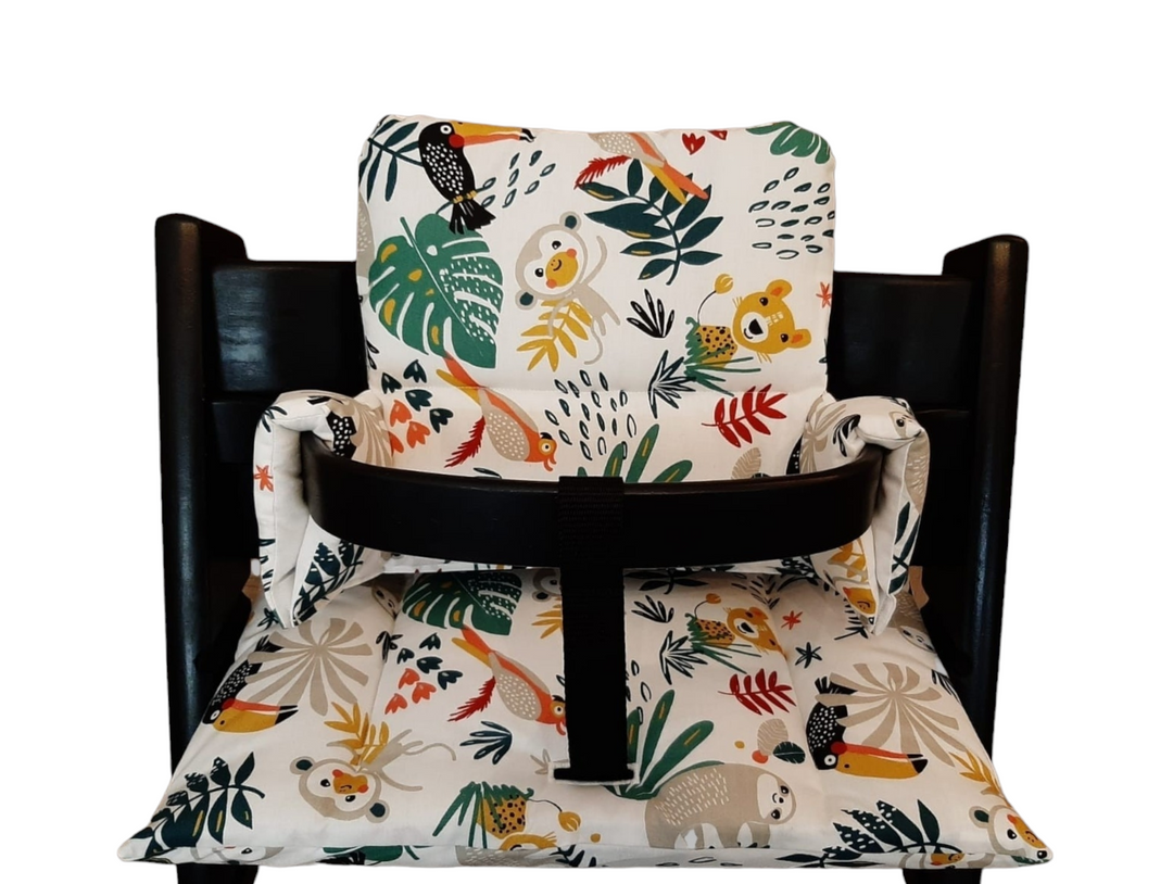 Tripp Trapp kussenset jungle dieren wit