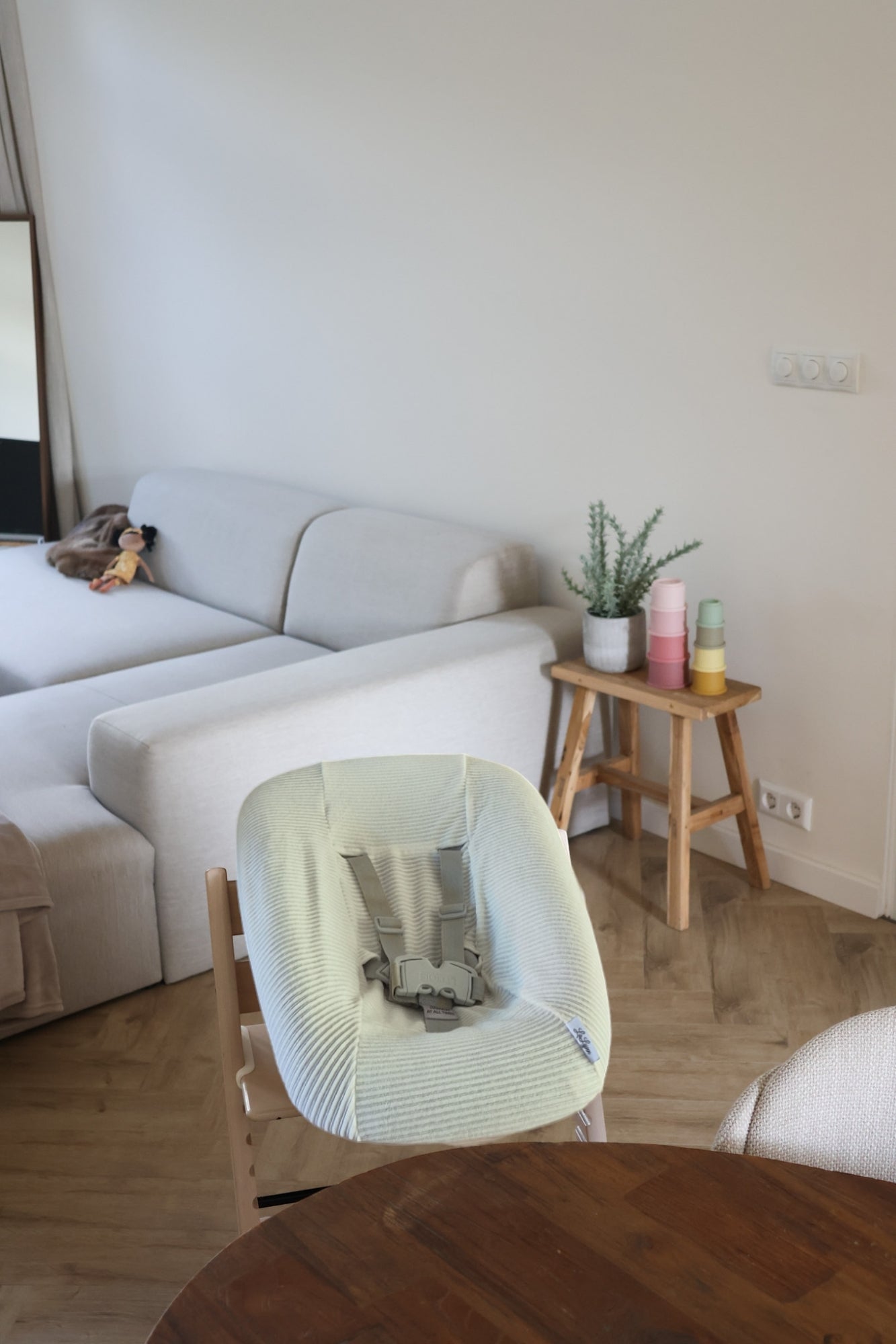 Newborn hoes voor de Stokke Tripp Trapp - off white rib