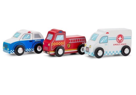 3 stuks mini voertuigen
