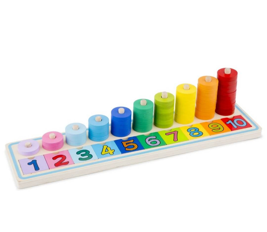 New Classic Toys, kleurrijk spel waarmee kinderen op een speelse manier leren tellen.